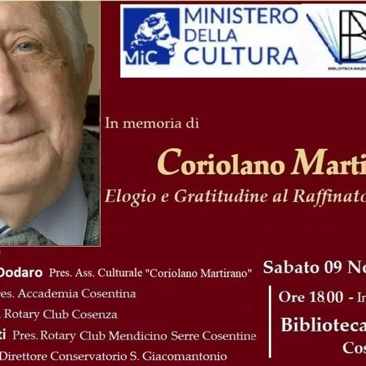 Omaggio a Coriolano Martirano, Cosenza celebra il suo illustre storico