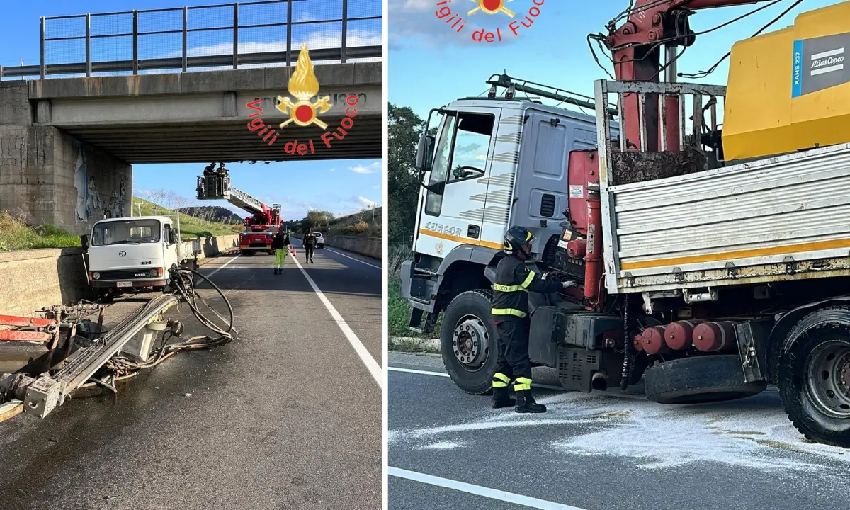 Incidente sulla SS107. Mezzo sbanda e colpisce il viadotto