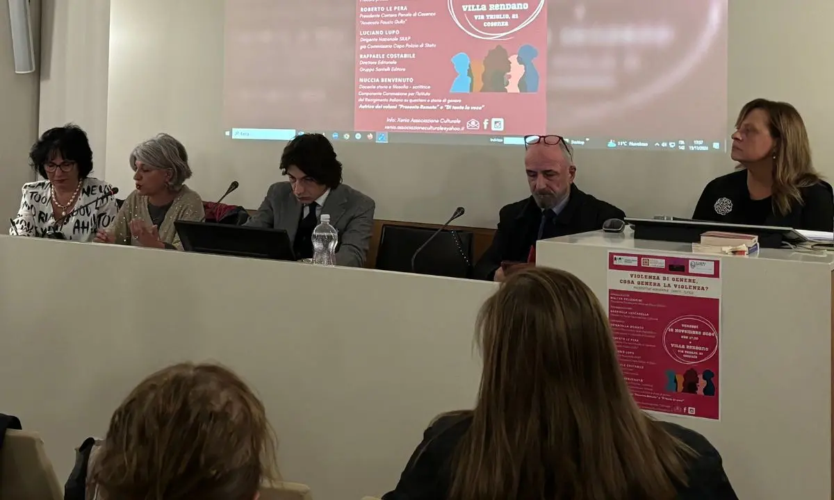 Violenza di genere, a Villa Rendano un evento per provare a costruire un futuro migliore