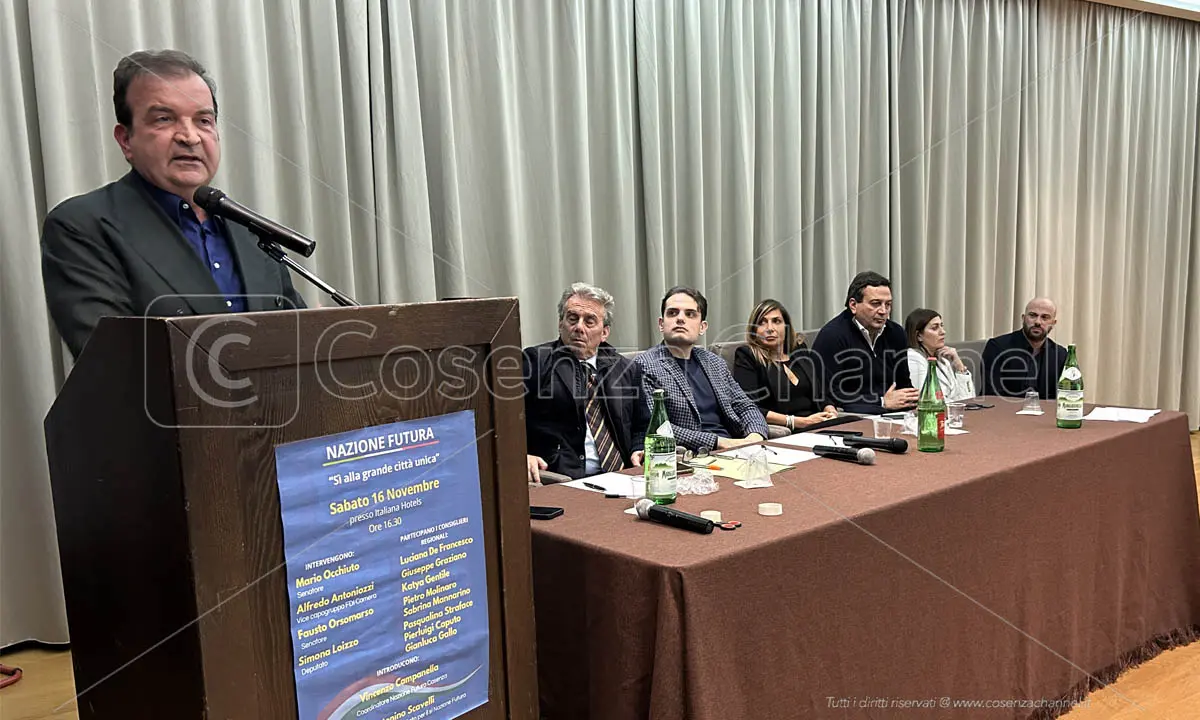 Città unica: Occhiuto, Loizzo e Orsomarso lanciano la mobilitazione per il sì al referendum