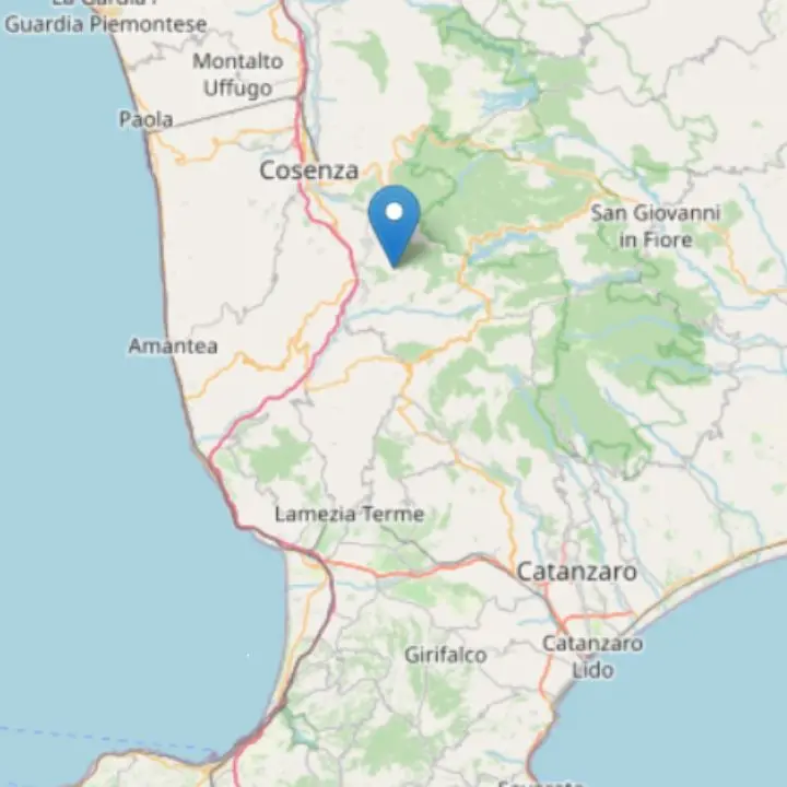 Due forti scosse di terremoto nella notte nel Cosentino, magnitudo ed epicentro