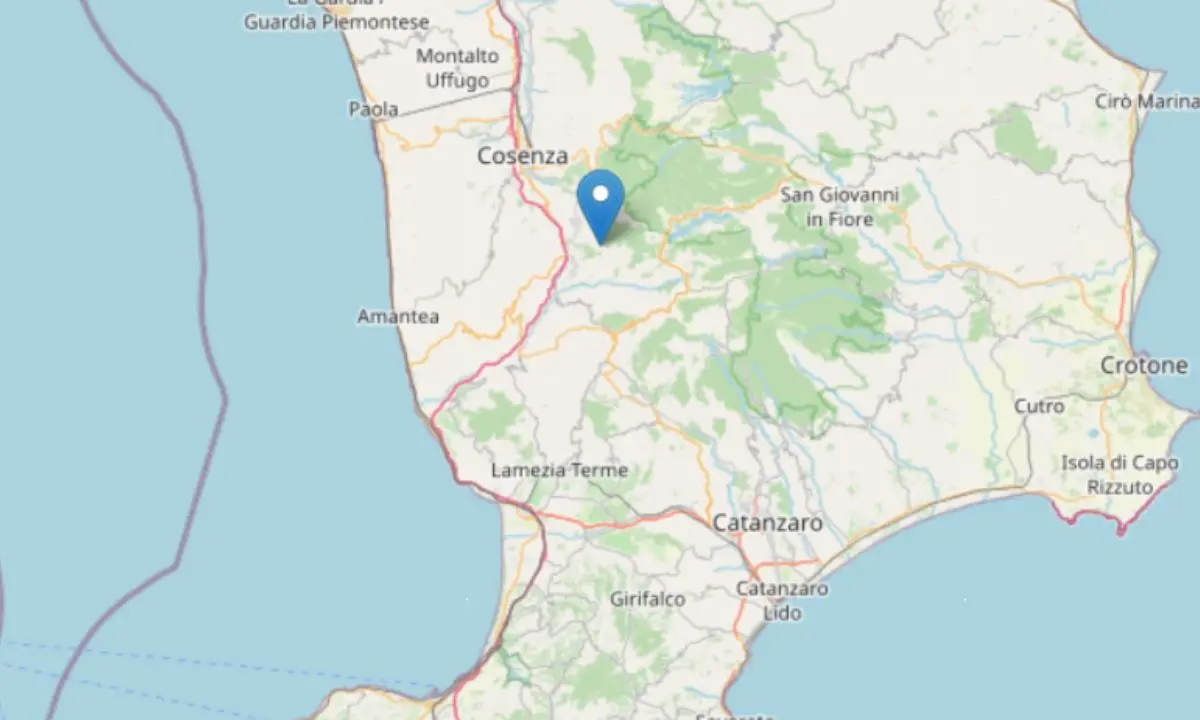 Due forti scosse di terremoto nella notte nel Cosentino, magnitudo ed epicentro