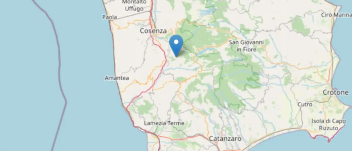Due forti scosse di terremoto nella notte nel Cosentino, magnitudo ed epicentro