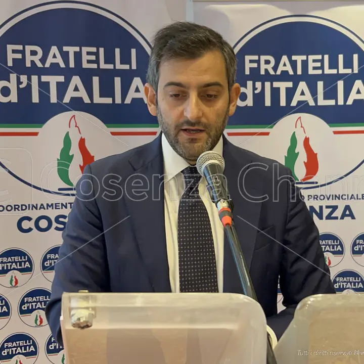 Fratelli d'Italia, Arianna Meloni e Giovanni Donzelli a Cosenza