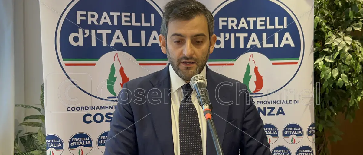 Fratelli d'Italia, Arianna Meloni e Giovanni Donzelli a Cosenza