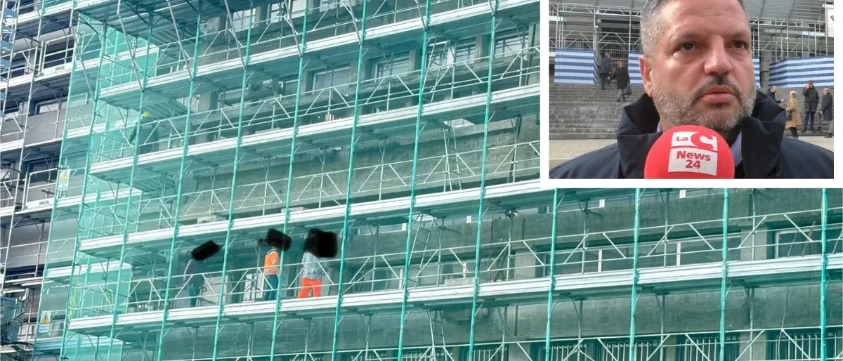 Lavori al Tribunale senza dispositivi di sicurezza, Calabrone (FIOM Cgil): «Che accada qui dà ancora più fastidio»