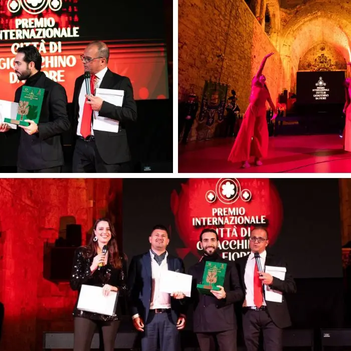Roberto Gallo conferisce il Premio Città di Gioacchino da Fiore al Maestro Stefano Tanzillo