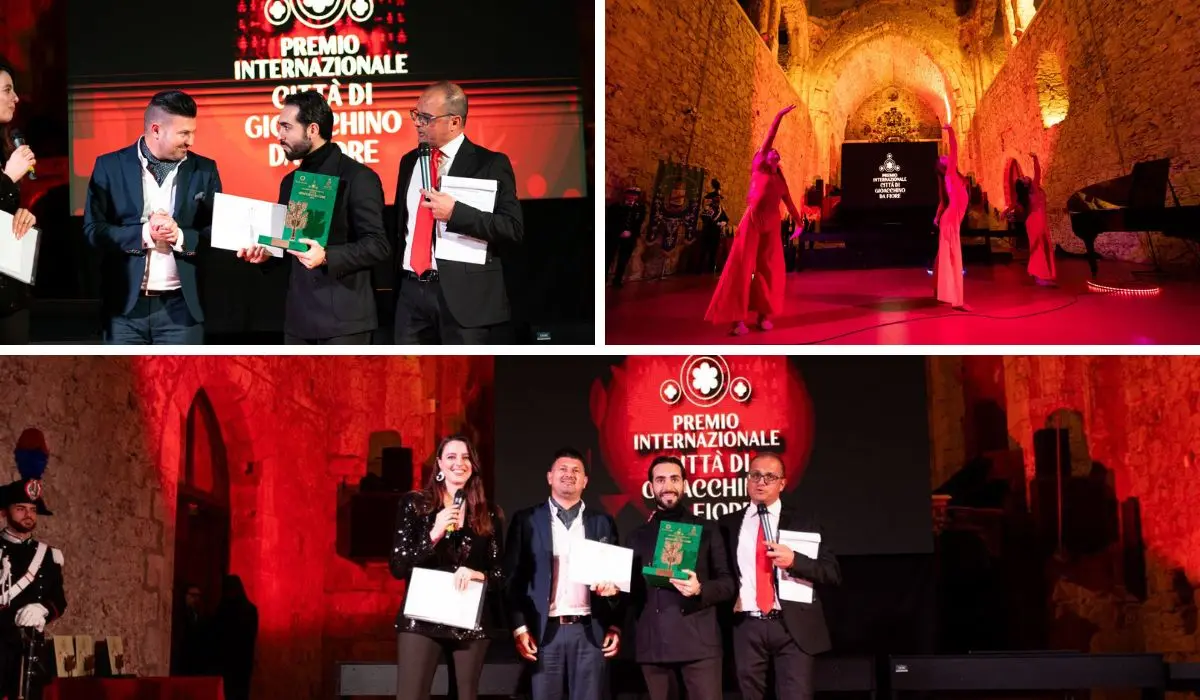 Roberto Gallo conferisce il Premio Città di Gioacchino da Fiore al Maestro Stefano Tanzillo