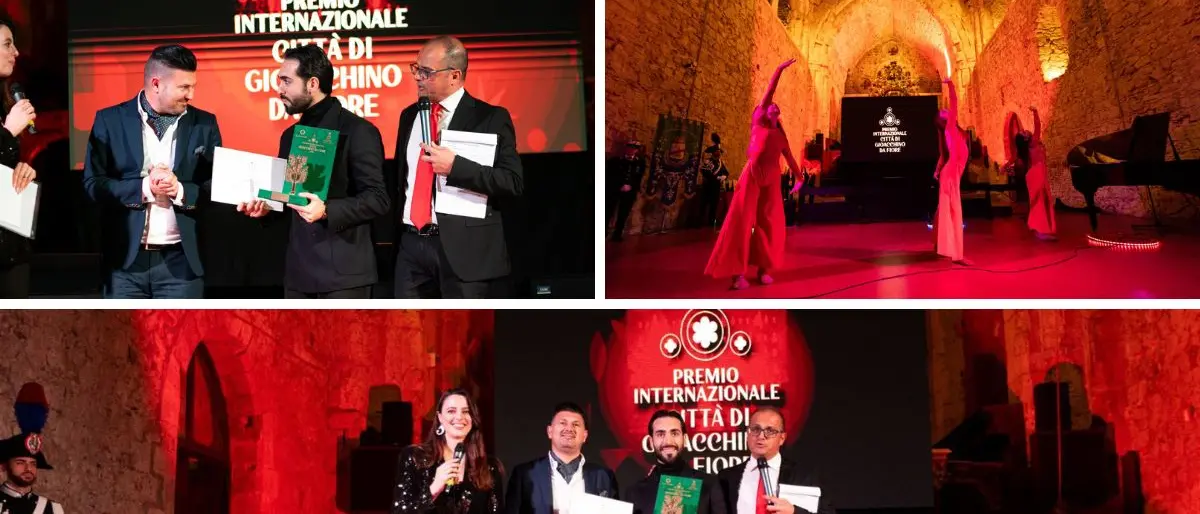 Roberto Gallo conferisce il Premio Città di Gioacchino da Fiore al Maestro Stefano Tanzillo