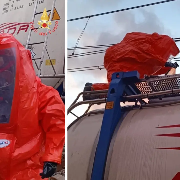 Fuscaldo, pericolo fuoriuscita chimica a Fuscaldo. L'intervento dei Vigili del Fuoco