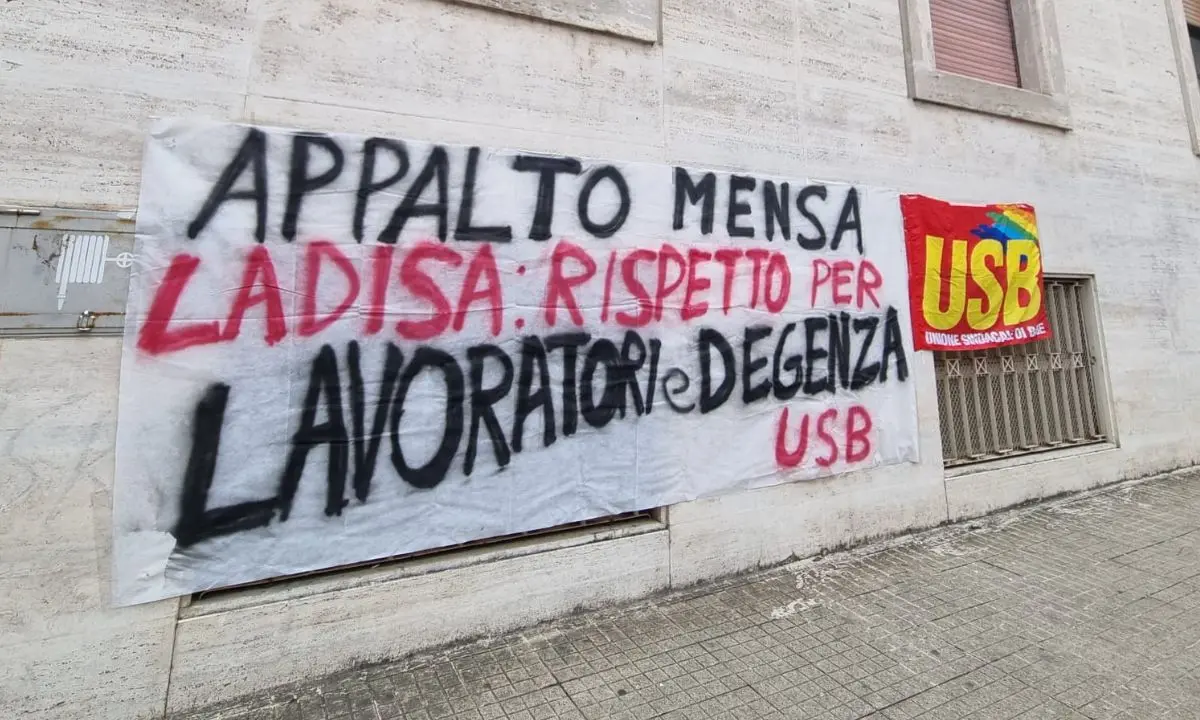 Servizio mensa all'Asp, l'Usb chiede cambiamenti radicali