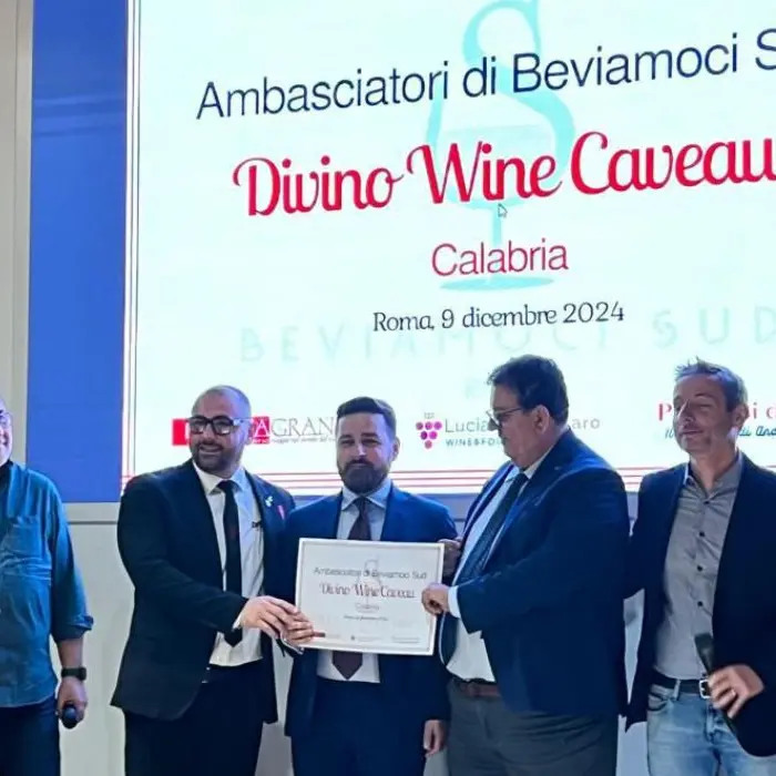 L’enoteca calabrese Divino Wine Caveauambasciatrice dei vini del Sud Italia nel mondo
