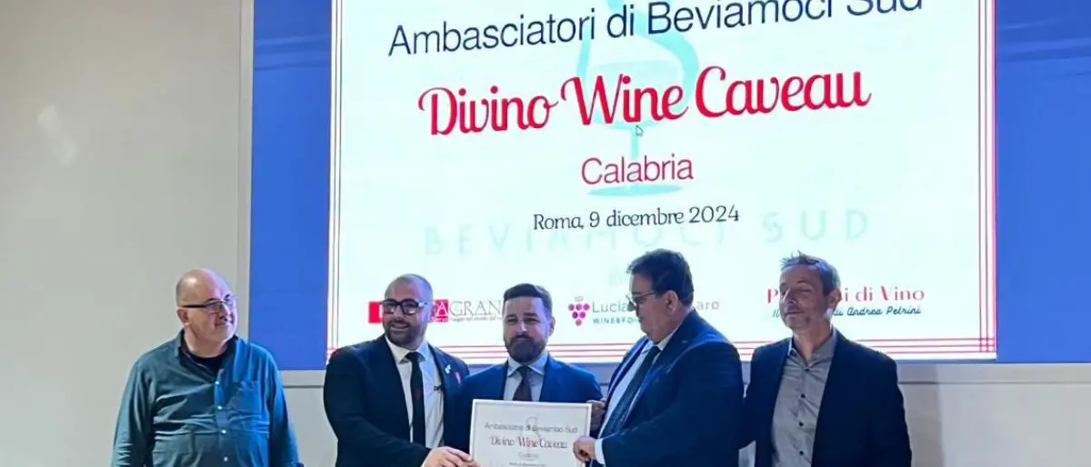 L’enoteca calabrese Divino Wine Caveauambasciatrice dei vini del Sud Italia nel mondo