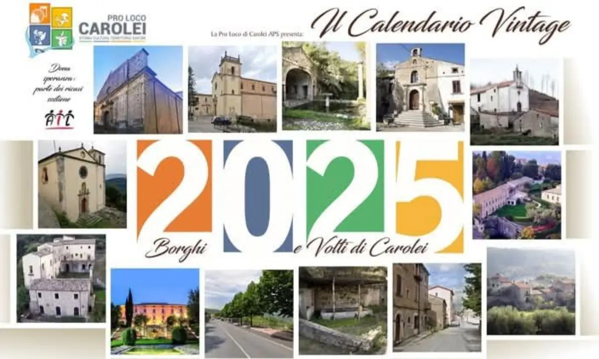 Volti e luoghi del borgo antico, Carolei presenta il suo calendario \"vintage\"