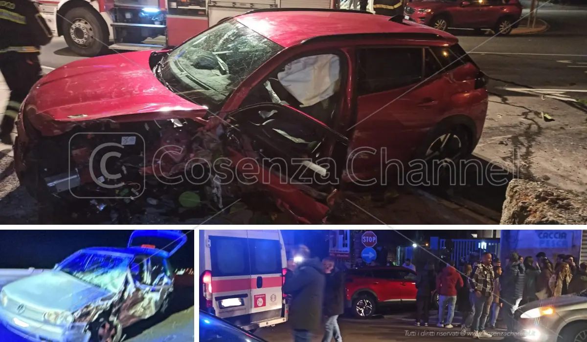 Incidente a Campora San Giovanni, tre feriti in uno scontro rocambolesco