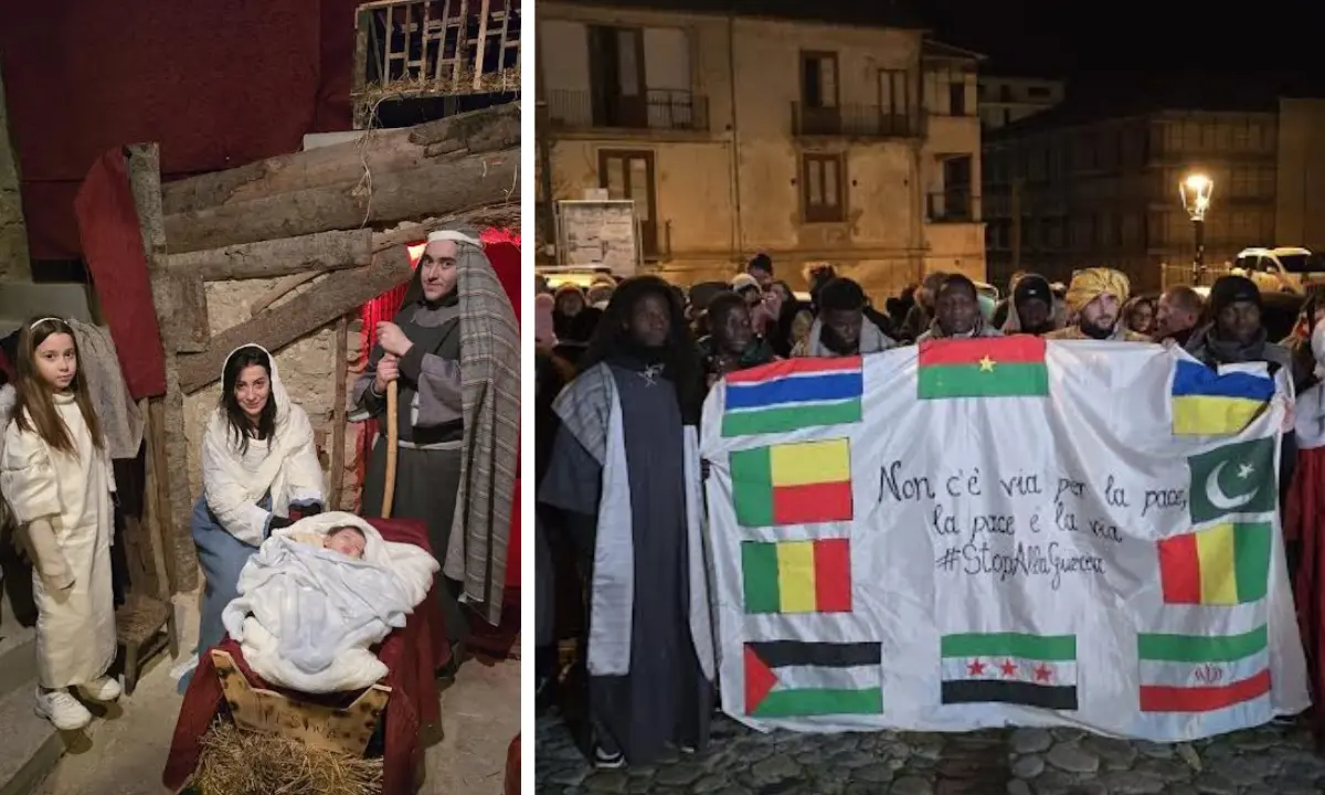 A Mendicino un messaggio di pace con il presepe inclusivo