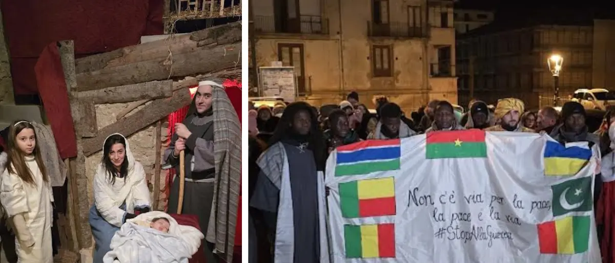 A Mendicino un messaggio di pace con il presepe inclusivo