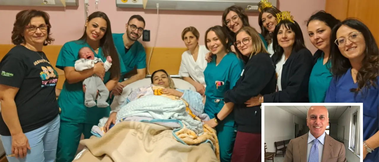 Primo bambino nato nel 2025, ecco gli auguri del sindaco Franz Caruso