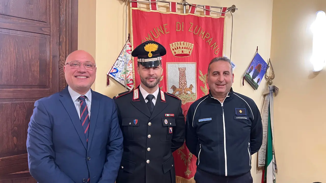 Carabinieri di Celico, il Comune di Zumpano accoglie il nuovo comandante
