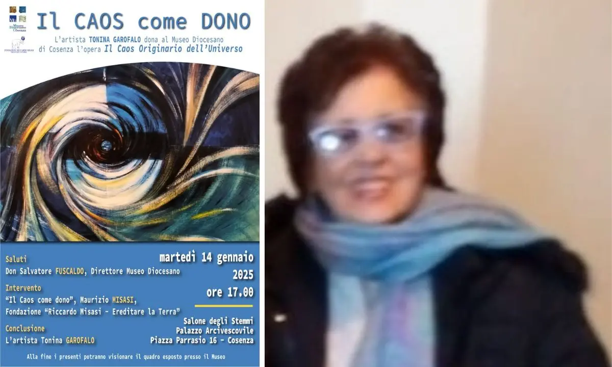Cosenza, Tonina Garofalo porta il suo \"Caos\" al Museo diocesano