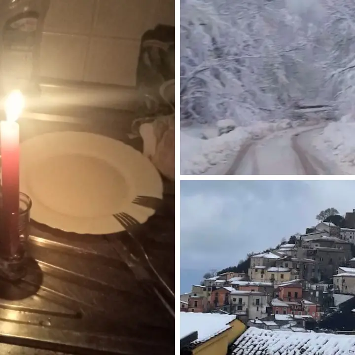Acri nella morsa del maltempo: blackout e disagi per neve e mancanza d'acqua