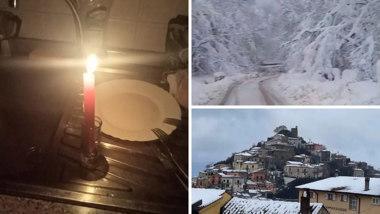 Acri nella morsa del maltempo: blackout e disagi per neve e mancanza d'acqua
