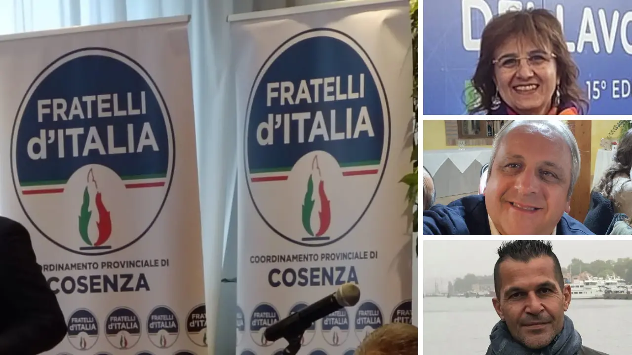 Fratelli d'Italia, primi congressi in provincia di Cosenza. Nuovi coordinatori a Mormanno, Fagnano e Mirto
