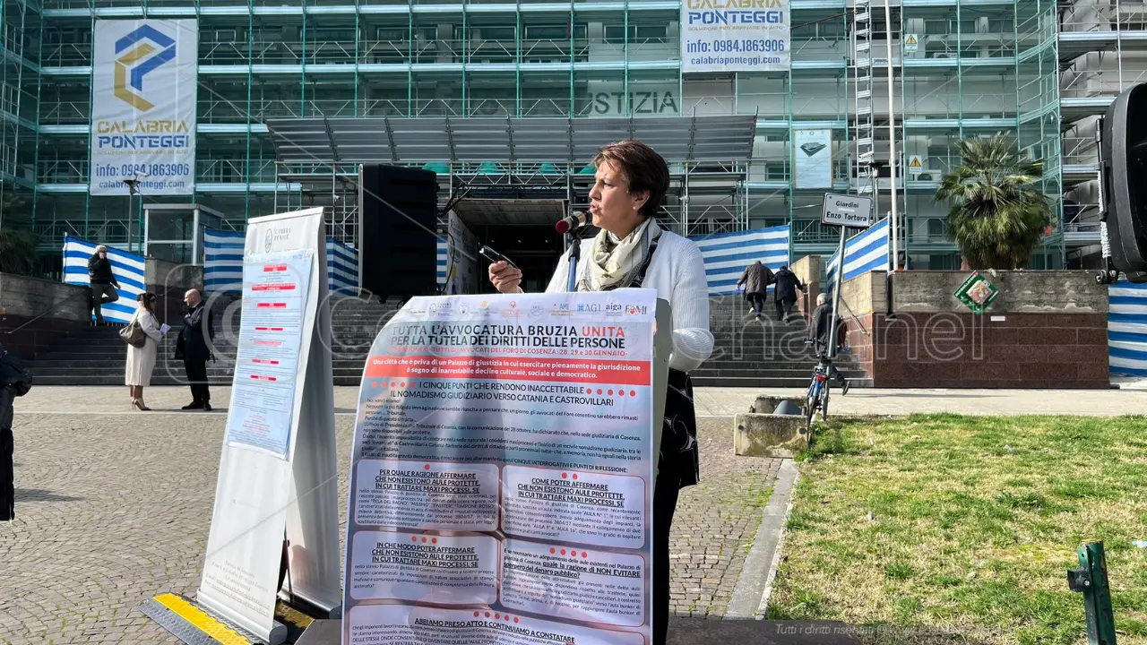 Spostamento dei processi, nuova protesta degli avvocati penalisti di Cosenza