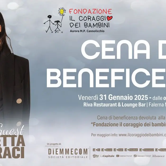 Diemmecom solidale, cena di beneficenza per la Fondazione \"Il Coraggio dei Bambini\": ospite d’onore Elisabetta Gregoraci