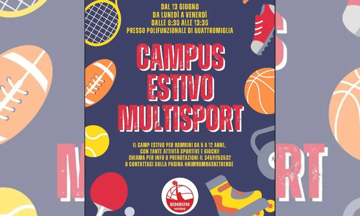 A Rende finisce la scuola e comincia il basket, opportunità per le famiglie