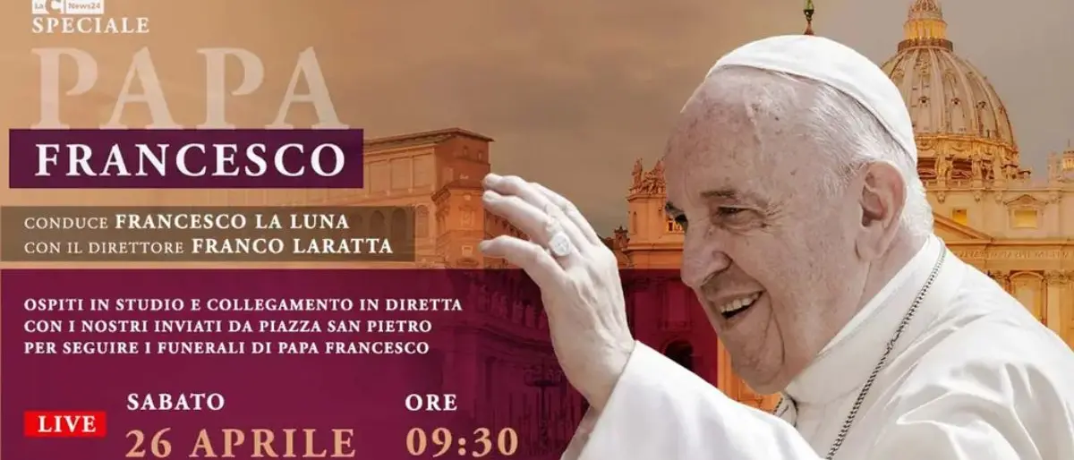 Sabato i funerali di Papa Francesco: lo speciale in diretta su LaC TV a partire dalle 9.30