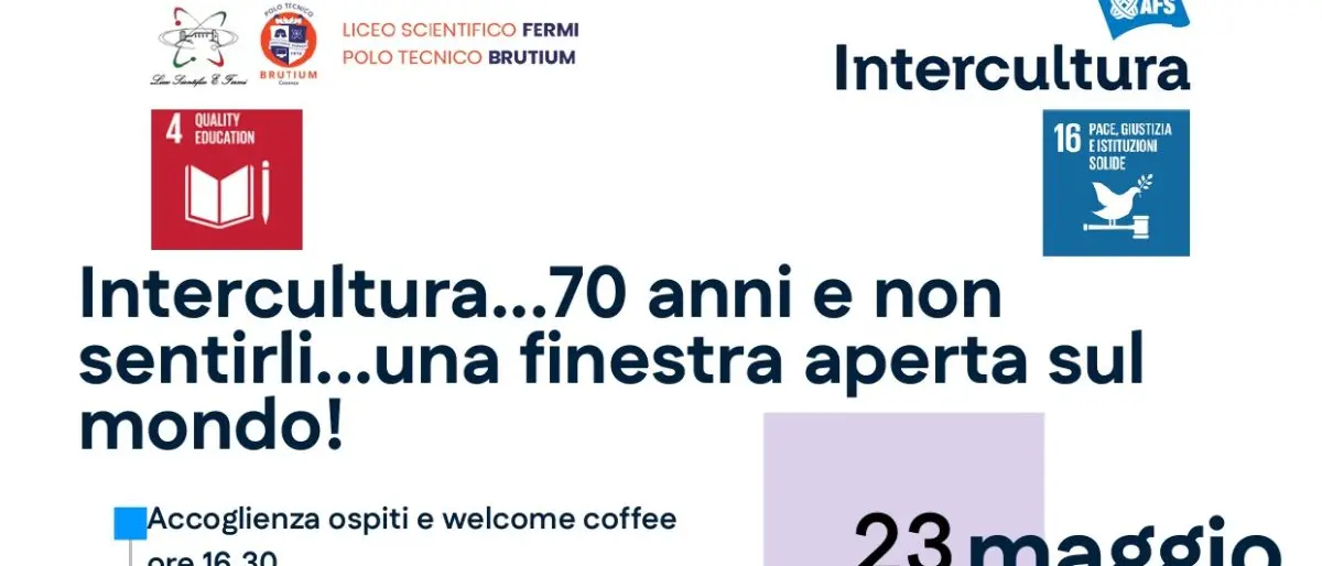 Cosenza celebra i 70 anni di Intercultura: premiati otto studenti in partenza per l’estero