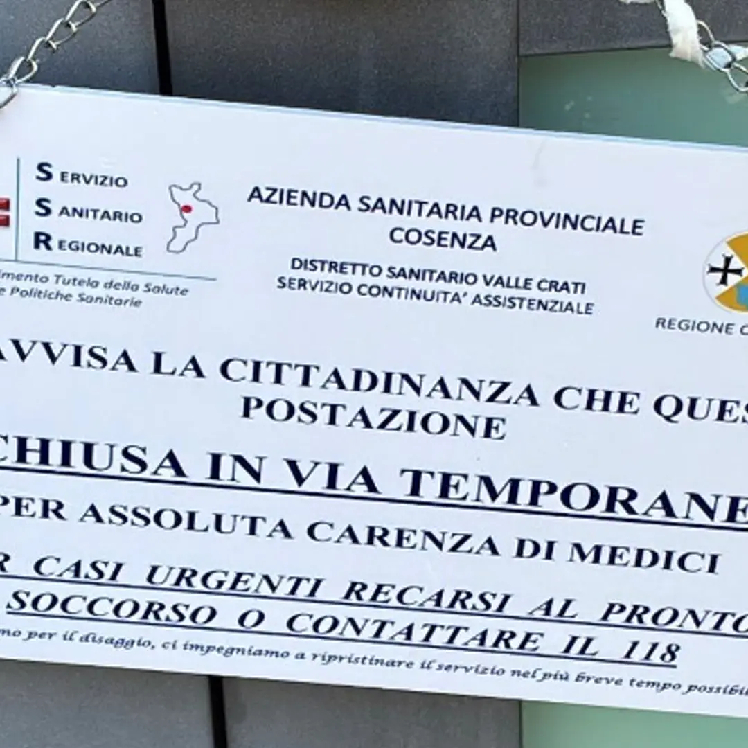 Castiglione Cosentino allarme per l’assistenza notturna. Resta chiusa l'ex guardia medica