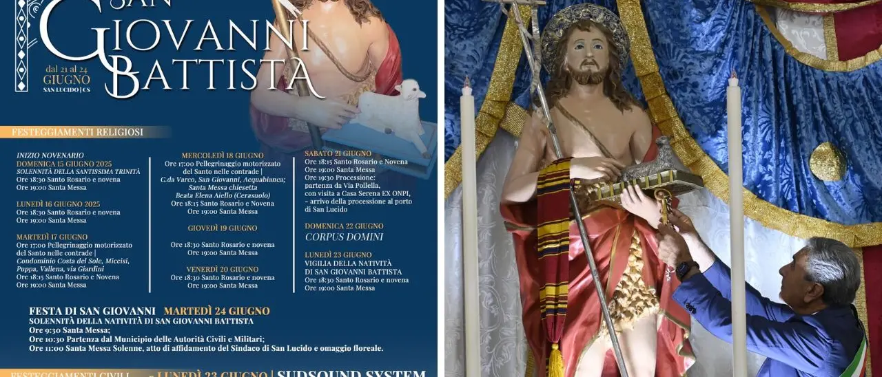San Lucido onora il Santo Patrono San Giovanni Battista