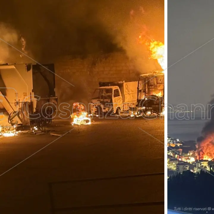 Cetraro brucia, in fiamme i mezzi di Ecologia Oggi. Si teme un’intimidazione