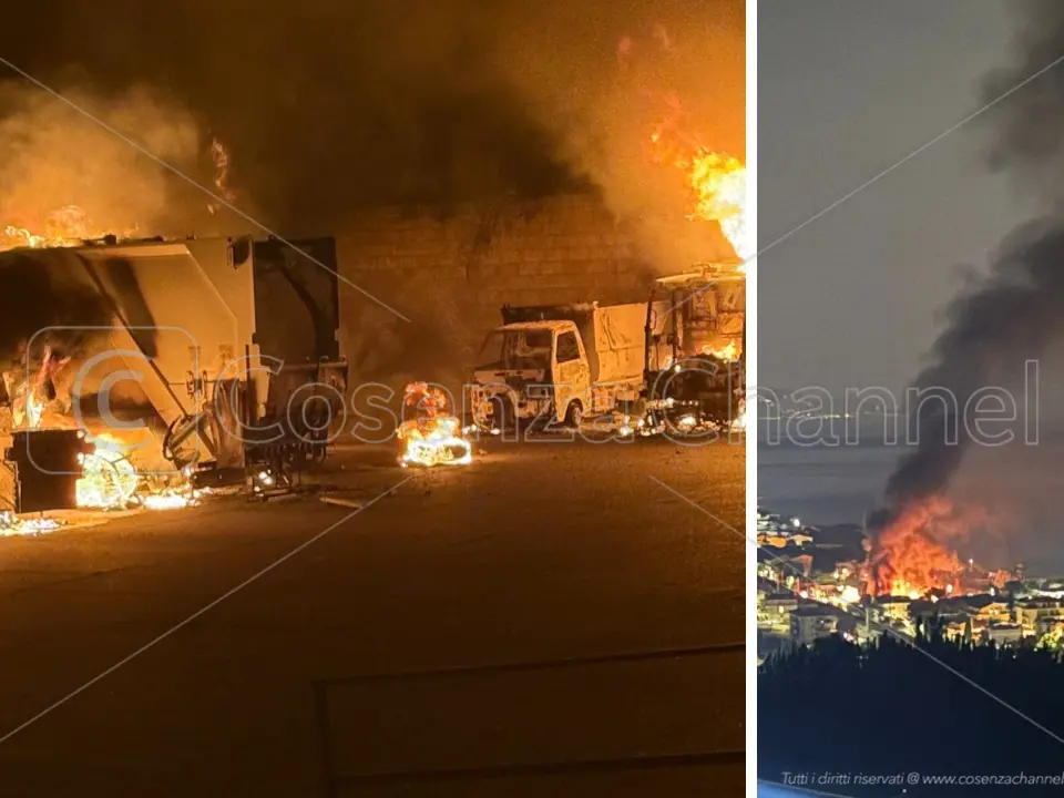Cetraro brucia, in fiamme i mezzi di Ecologia Oggi. Si teme un’intimidazione