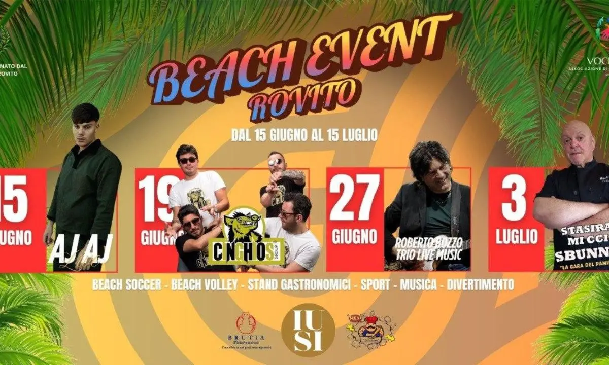 Rovito riscopre il Beach Event: sport, musica e comunità per un’estate all’insegna dell’inclusione