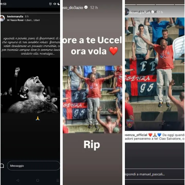 Un abbraccio in rossoblù: i messaggi degli ex Cosenza per la morte di Salvatore Iaccino