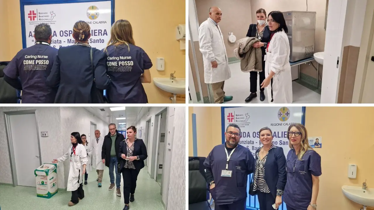 Cosenza, la Garante regionale della Salute Anna Maria Stanganelli visita il Pronto Soccorso dell'Annunziata