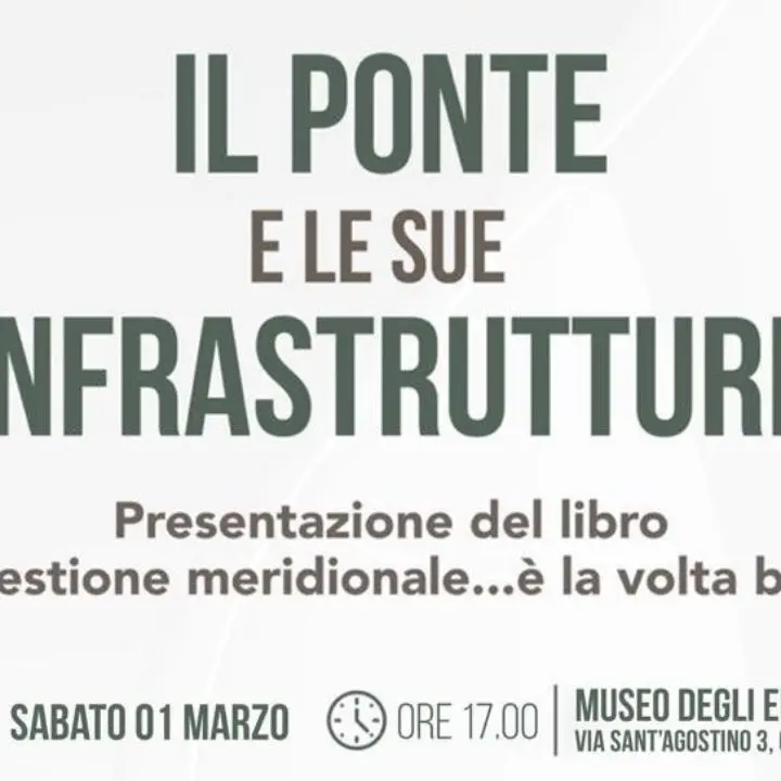 \"Il Ponte e le sue Infrastrutture\": secondo appuntamento con Giacomo Francesco Saccomanno a Cosenza