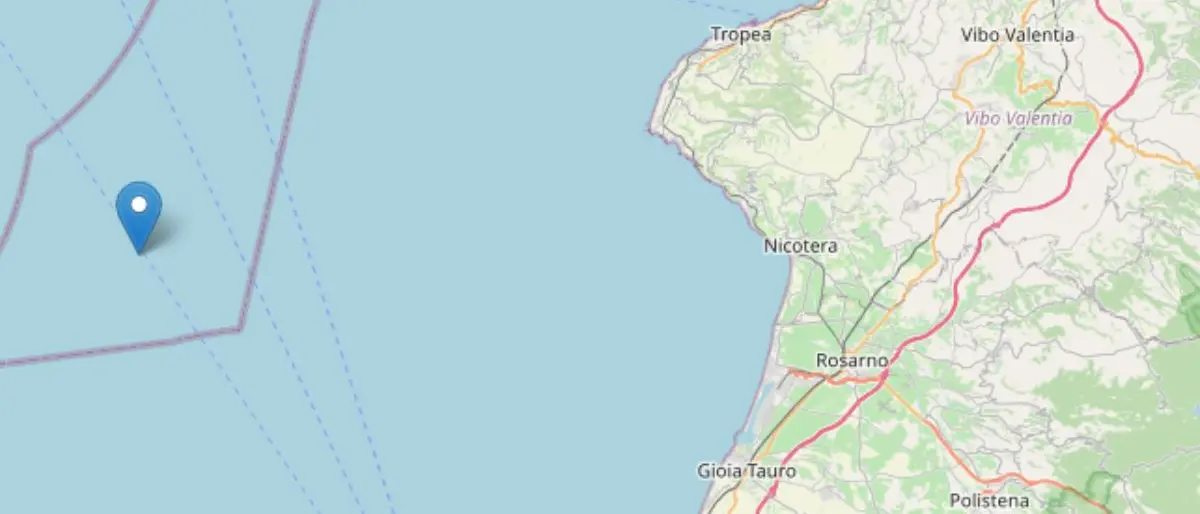 Forte scossa di terremoto in Calabria, epicentro e magnitudo del sisma