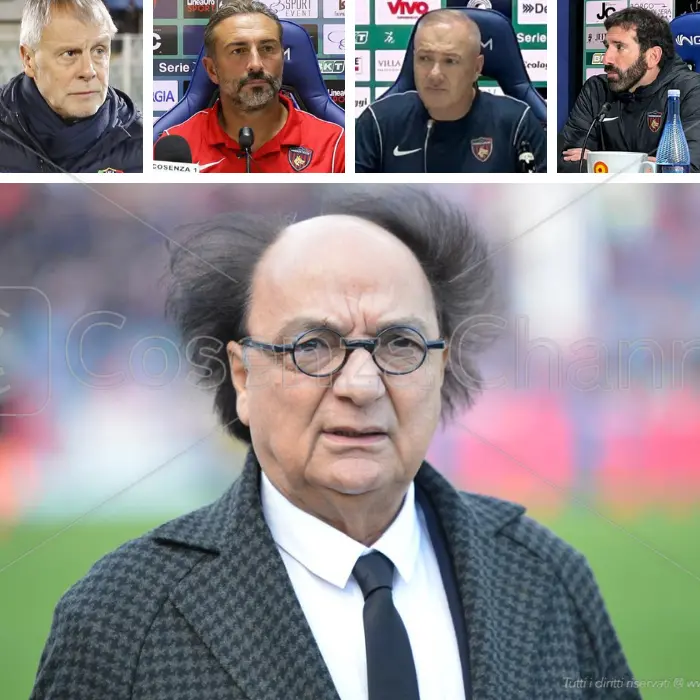 Cosenza Calcio, Alvini è l'undicesimo esonero dell'era Guarascio: soltanto in cinque sono riusciti a chiudere la stagione