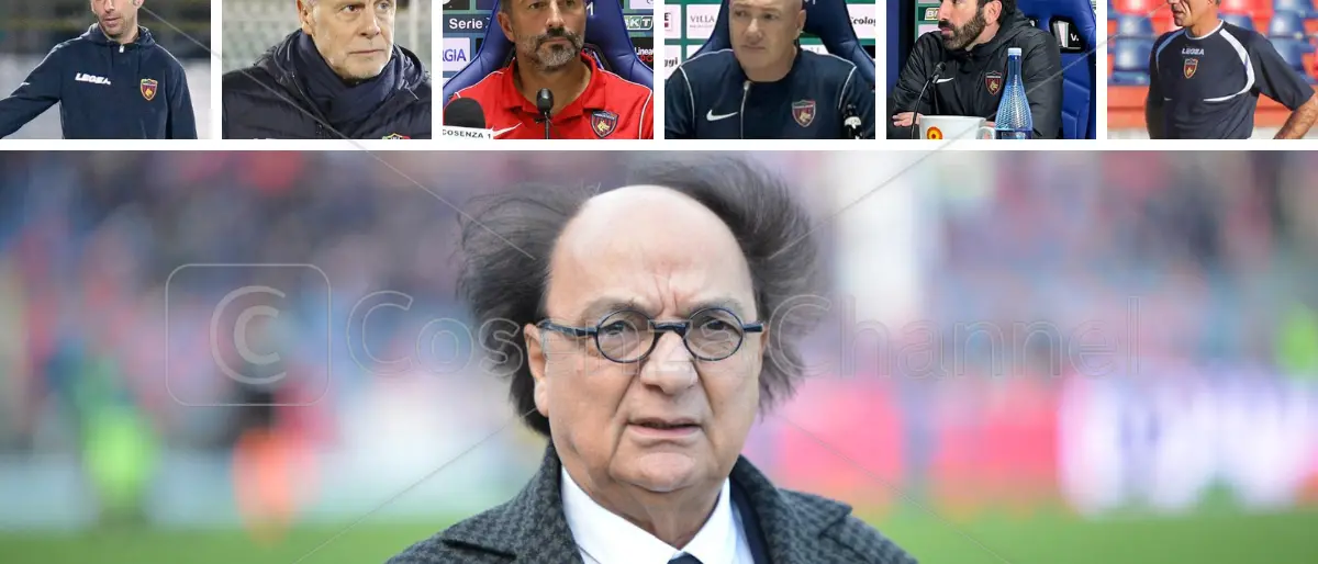 Cosenza Calcio, Alvini è l'undicesimo esonero dell'era Guarascio: soltanto in cinque sono riusciti a chiudere la stagione