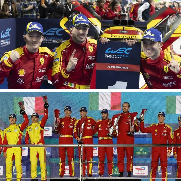 Tripletta Ferrari alla 1812km del Qatar, il cosentino Antonio Fuoco sul gradino più alto del podio