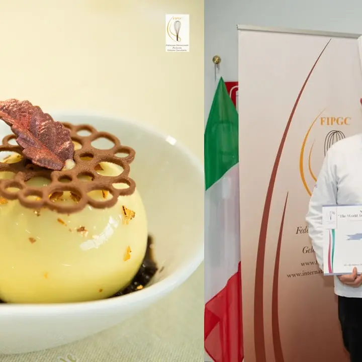 Francesco Curti, pasticcere di Corigliano Rossano, tra i primi tre al World Trophy of Professional Tiramisù 2025