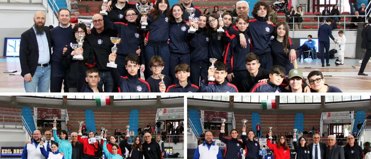 Campionato Regionale Under 14 di Spada: il Club Scherma Cosenza domina il medagliere | FOTO