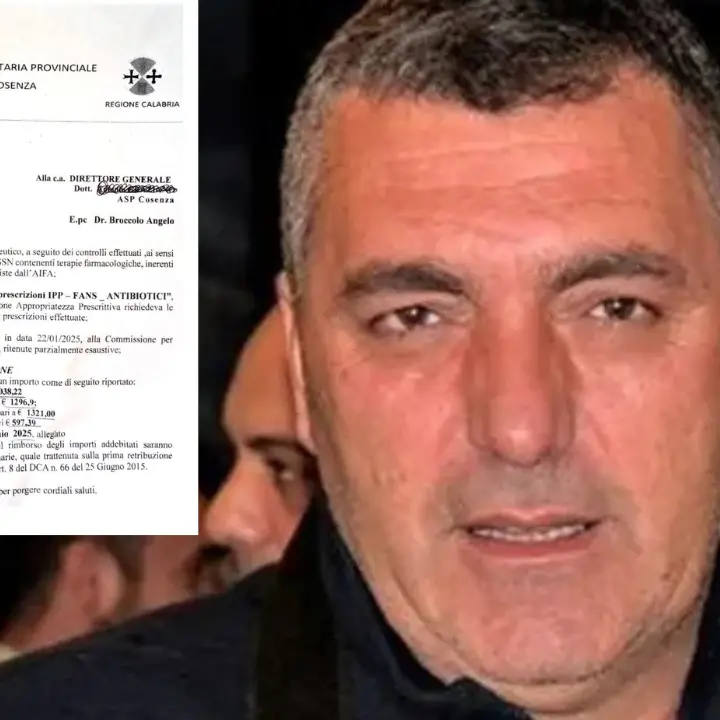 Medico cosentino prescrive anti infiammatori e gastroprotettori e viene multato con 10mila euro