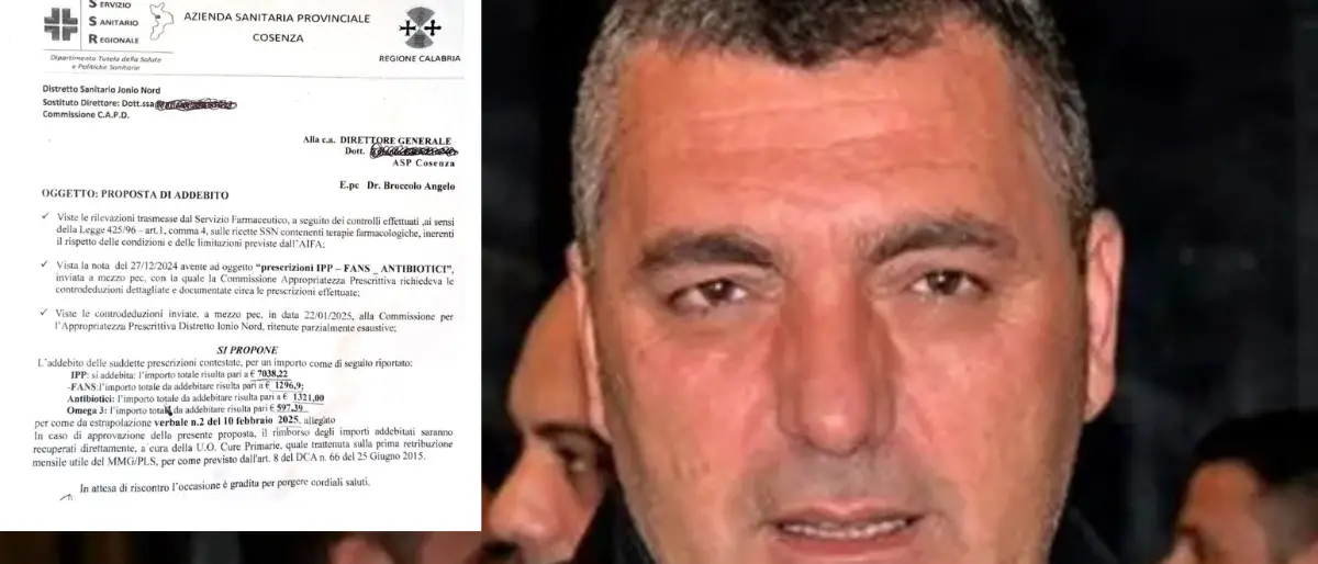 Medico cosentino prescrive anti infiammatori e gastroprotettori e viene multato con 10mila euro