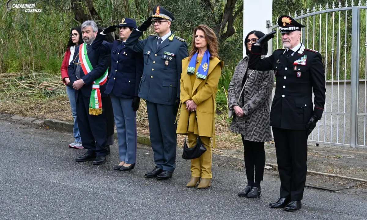 Amantea, cerimonia in ricordo del maresciallo Achille Mazza