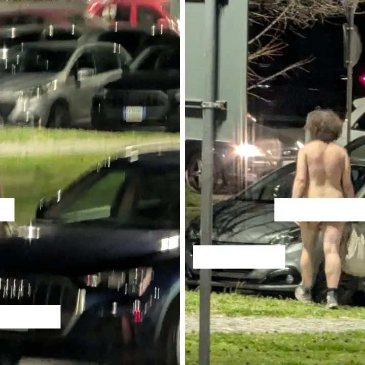 Uomo cammina nudo in via Rossini a Rende, grande sconcerto tra i passanti